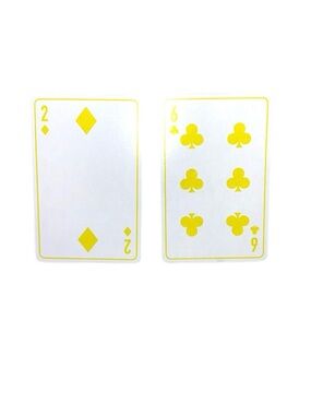 Christian Dior Paris 2 Of Diamonds & 6 Of Spades Luxury Collectors Playing Cards